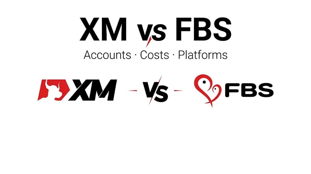 XM and FBS compared on accounts, trading costs, platforms and bonuses